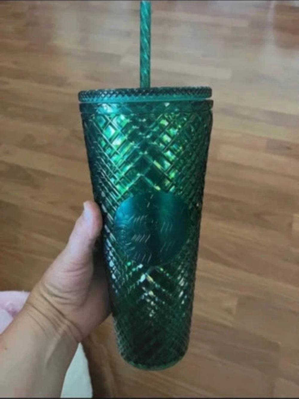 Starbucks Emerald Green Textured Reusable Tumbler with Straw